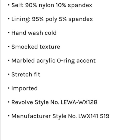 Revolve Lovewave Coral Smocked Bikini Large - Picture 7 of 8